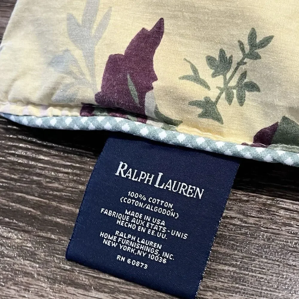 VTG Ralph Lauren Sophie Brooke Floral Twin Comforter Pillow Sheet Bed Skirt